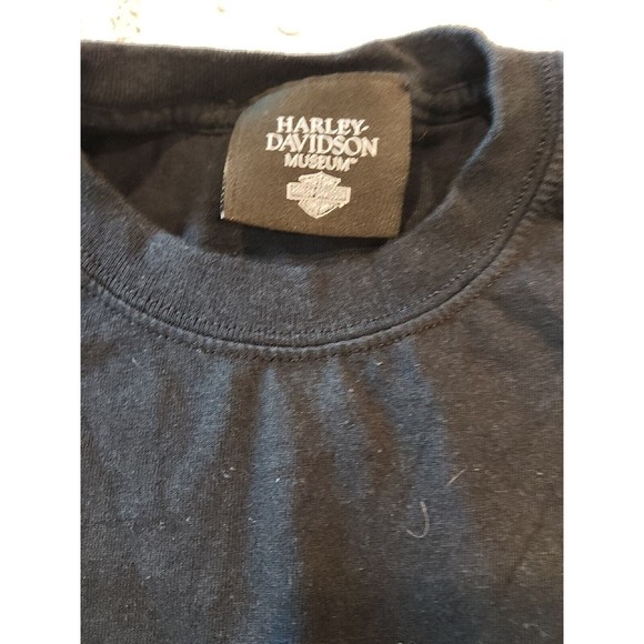 Harley-Davidson Motorcycles Museum T Shirt Mens Medium Black 100% Cotton WI - Picture 5 of 8